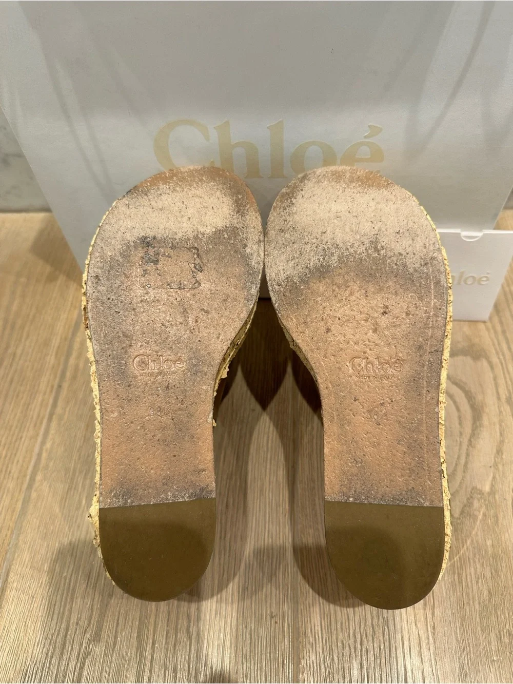 Chloe cork flatform